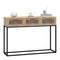 vidaXL Console Table 105x30x75 cm Engineered Wood and Iron