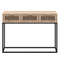 vidaXL Console Table 105x30x75 cm Engineered Wood and Iron