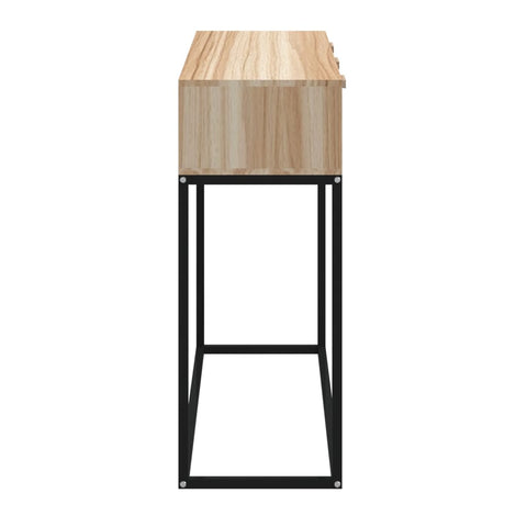 vidaXL Console Table 105x30x75 cm Engineered Wood and Iron