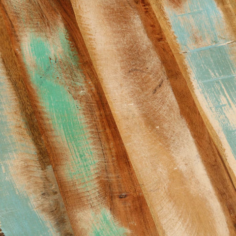 vidaXL Coffee Table Ø50x40 cm Solid Wood Reclaimed and Steel