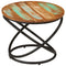 vidaXL Coffee Table Ø50x40 cm Solid Wood Reclaimed and Steel