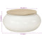 vidaXL Coffee Table White 51x51x27 cm Solid Wood Mango