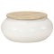 vidaXL Coffee Table White 51x51x27 cm Solid Wood Mango