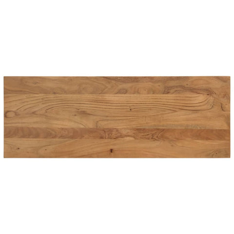 vidaXL Dining Bench 110x40x46 cm Solid Wood Acacia and Steel
