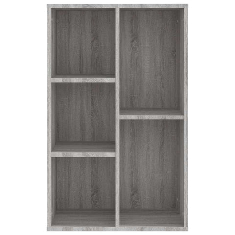 vidaXL Book Cabinet/Sideboard Grey Sonoma 50x25x80 cm Engineered Wood