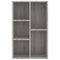 vidaXL Book Cabinet/Sideboard Grey Sonoma 50x25x80 cm Engineered Wood