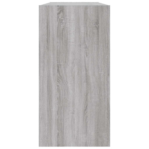 vidaXL Book Cabinet/Sideboard Grey Sonoma 50x25x80 cm Engineered Wood