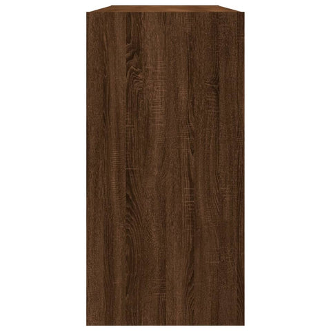 vidaXL Book Cabinet/Sideboard Brown Oak 50x25x80 cm Engineered Wood