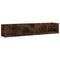 vidaXL CD Wall Shelf Smoked Oak 100x18x18 cm Engineered Wood