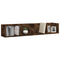 vidaXL CD Wall Shelf Smoked Oak 100x18x18 cm Engineered Wood