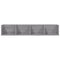 vidaXL CD Wall Shelf Grey Sonoma 100x18x18 cm Engineered Wood