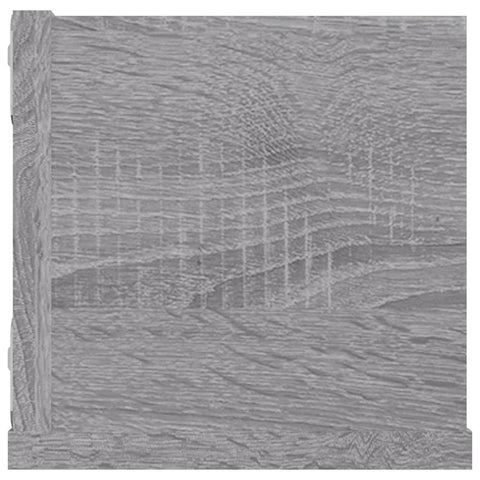 vidaXL CD Wall Shelf Grey Sonoma 100x18x18 cm Engineered Wood