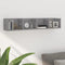 vidaXL CD Wall Shelf Grey Sonoma 100x18x18 cm Engineered Wood