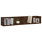 vidaXL CD Wall Shelf Brown Oak 100x18x18 cm Engineered Wood