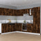 vidaXL Hanging Cabinet Lyon Smoked Oak 29.5x31x60 cm Engineered Wood