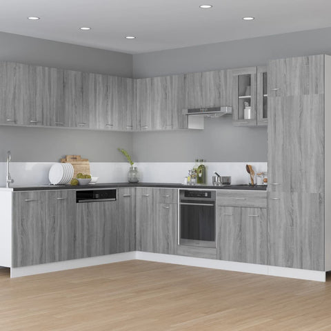 vidaXL Hanging Cabinet Lyon Grey Sonoma 29.5x31x60 cm Engineered Wood