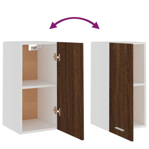 vidaXL Hanging Cabinet Lyon Brown Oak 29.5x31x60 cm Engineered Wood