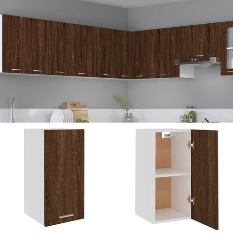 vidaXL Hanging Cabinet Lyon Brown Oak 29.5x31x60 cm Engineered Wood
