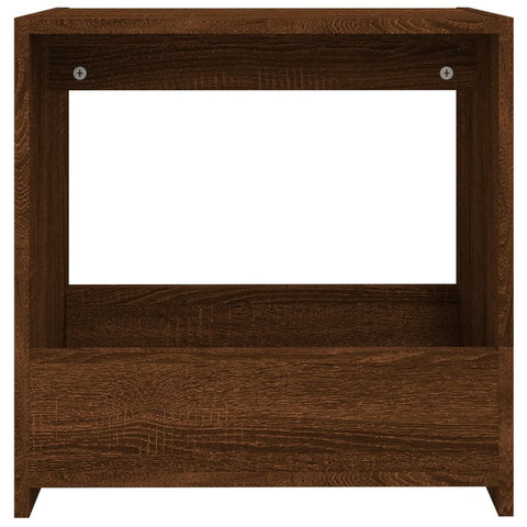 vidaXL Side Table Brown Oak 50x26x50 cm Engineered Wood