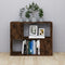 vidaXL Book Cabinet/Room Divider Smoked Oak 80x24x63 cm