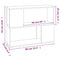 vidaXL Book Cabinet/Room Divider Smoked Oak 80x24x63 cm