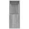 vidaXL Book Cabinet/Room Divider Grey Sonoma 80x24x63 cm