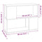 vidaXL Book Cabinet/Room Divider Grey Sonoma 80x24x63 cm