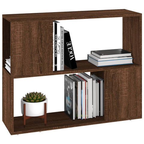 vidaXL Book Cabinet/Room Divider Brown Oak 80x24x63 cm