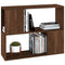 vidaXL Book Cabinet/Room Divider Brown Oak 80x24x63 cm