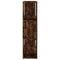 vidaXL Book Cabinet/Room Divider Smoked Oak 100x24x94 cm