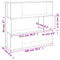 vidaXL Book Cabinet/Room Divider Brown Oak 100x24x94 cm