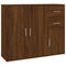 vidaXL Sideboard Brown Oak 91x29.5x75 cm Engineered Wood