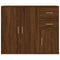 vidaXL Sideboard Brown Oak 91x29.5x75 cm Engineered Wood