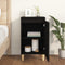 vidaXL Bedside Cabinet Black 40x35x70 cm Engineered Wood