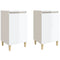 vidaXL Bedside Cabinets 2 pcs High Gloss White 40x35x70 cm Engineered Wood