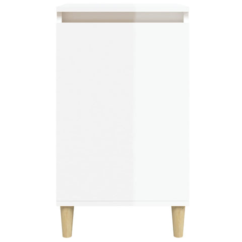 vidaXL Bedside Cabinets 2 pcs High Gloss White 40x35x70 cm Engineered Wood