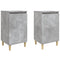 vidaXL Bedside Cabinets 2 pcs Concrete Grey 40x35x70 cm Engineered Wood