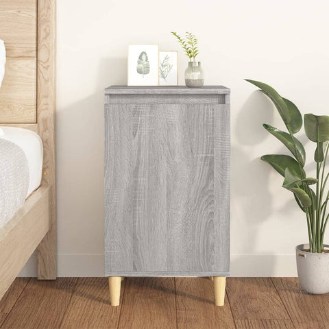 vidaXL Bedside Cabinet Grey Sonoma 40x35x70 cm Engineered Wood