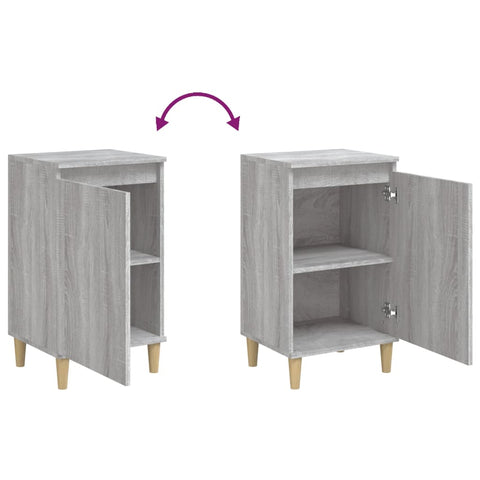 vidaXL Bedside Cabinets 2 pcs Grey Sonoma 40x35x70 cm Engineered Wood