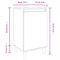 vidaXL Bedside Cabinets 2 pcs Grey Sonoma 40x35x70 cm Engineered Wood