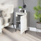vidaXL Bedside Cabinet High Gloss White 40x35x70 cm Engineered Wood
