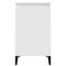 vidaXL Bedside Cabinet High Gloss White 40x35x70 cm Engineered Wood