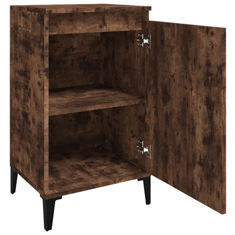 vidaXL Bedside Cabinets 2 pcs Smoked Oak 40x35x70 cm Engineered Wood