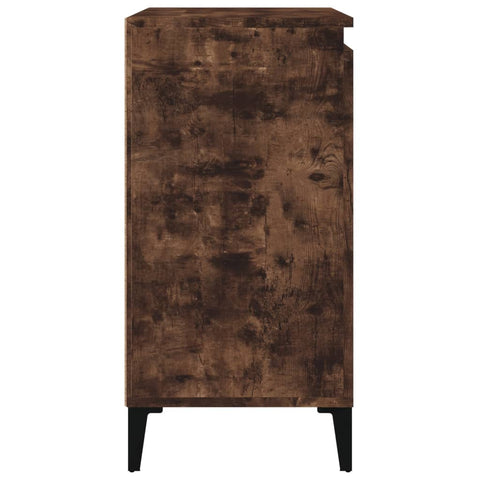 vidaXL Bedside Cabinets 2 pcs Smoked Oak 40x35x70 cm Engineered Wood