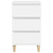 vidaXL Bedside Cabinet White 40x35x70 cm Engineered Wood