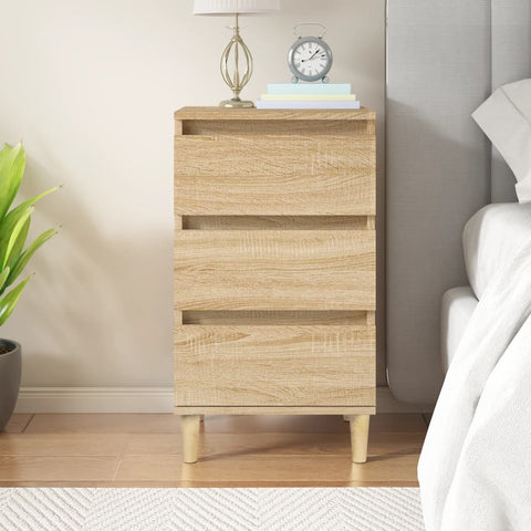 vidaXL Bedside Cabinet Sonoma Oak 40x35x70 cm Engineered Wood