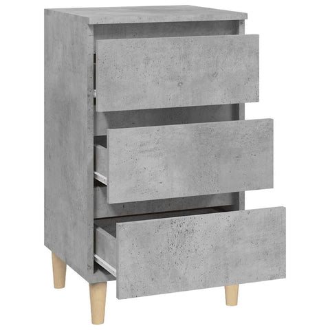 vidaXL Bedside Cabinet Concrete Grey 40x35x70 cm Engineered Wood