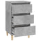 vidaXL Bedside Cabinet Concrete Grey 40x35x70 cm Engineered Wood