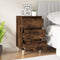 vidaXL Bedside Cabinet Smoked Oak 40x35x70 cm Engineered Wood