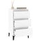 vidaXL Bedside Cabinet White 40x35x70 cm Engineered Wood